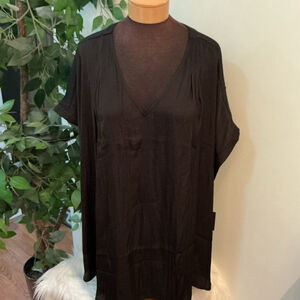 Simply Vera Vera Wang Cuffed dolman sleeve popover v neck blouse 4X